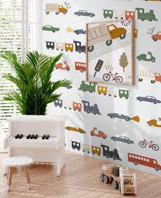 RB433 Car Parade, Behang, Wallpaper, Papier Peint, Tapete