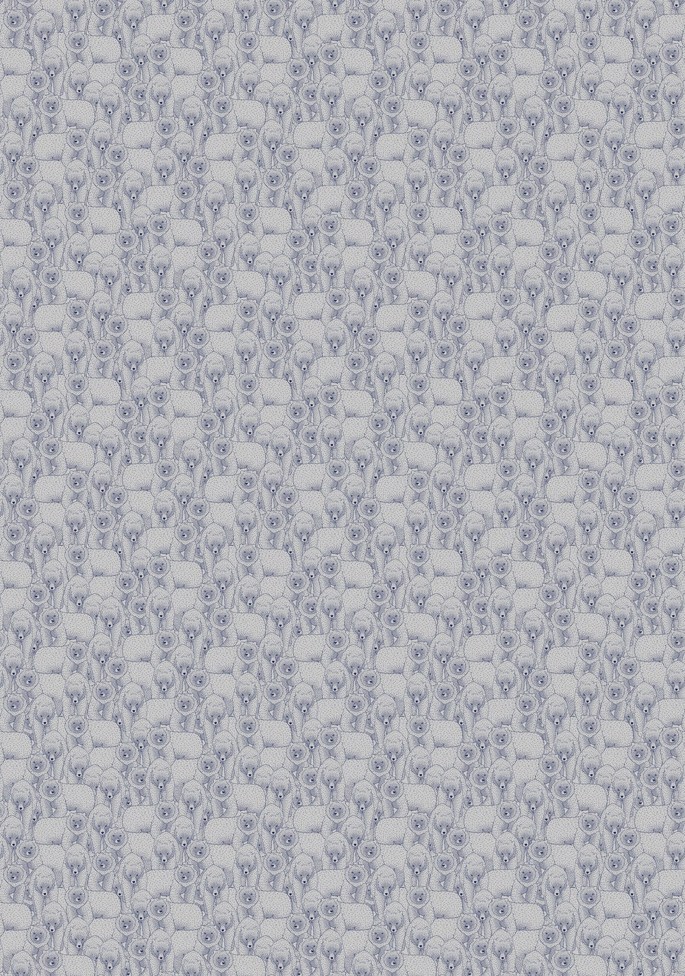 RB194 swatch-blue - Roomblush Ours Wallpaper, Papier peint, Behang, Tapete