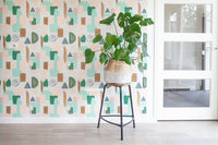 RB198 Behang Terrazzo pastel - roomblush