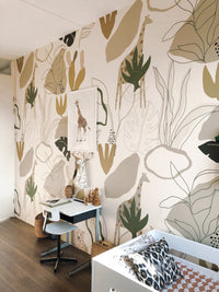 RB247 Behang Safari Rise -  Roomblush , Safari behang, papier peint, wallpaper, tapete