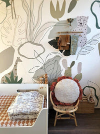 RB247 Behang Safari Rise -  Roomblush , Safari behang, papier peint, wallpaper, tapete