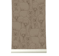 RB310 Behang Ours dusk – Roomblush Ours Wallpaper, Papier peint, Behang, Tapete