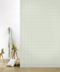 RB102 Behang Grid warmgrey - roomblush