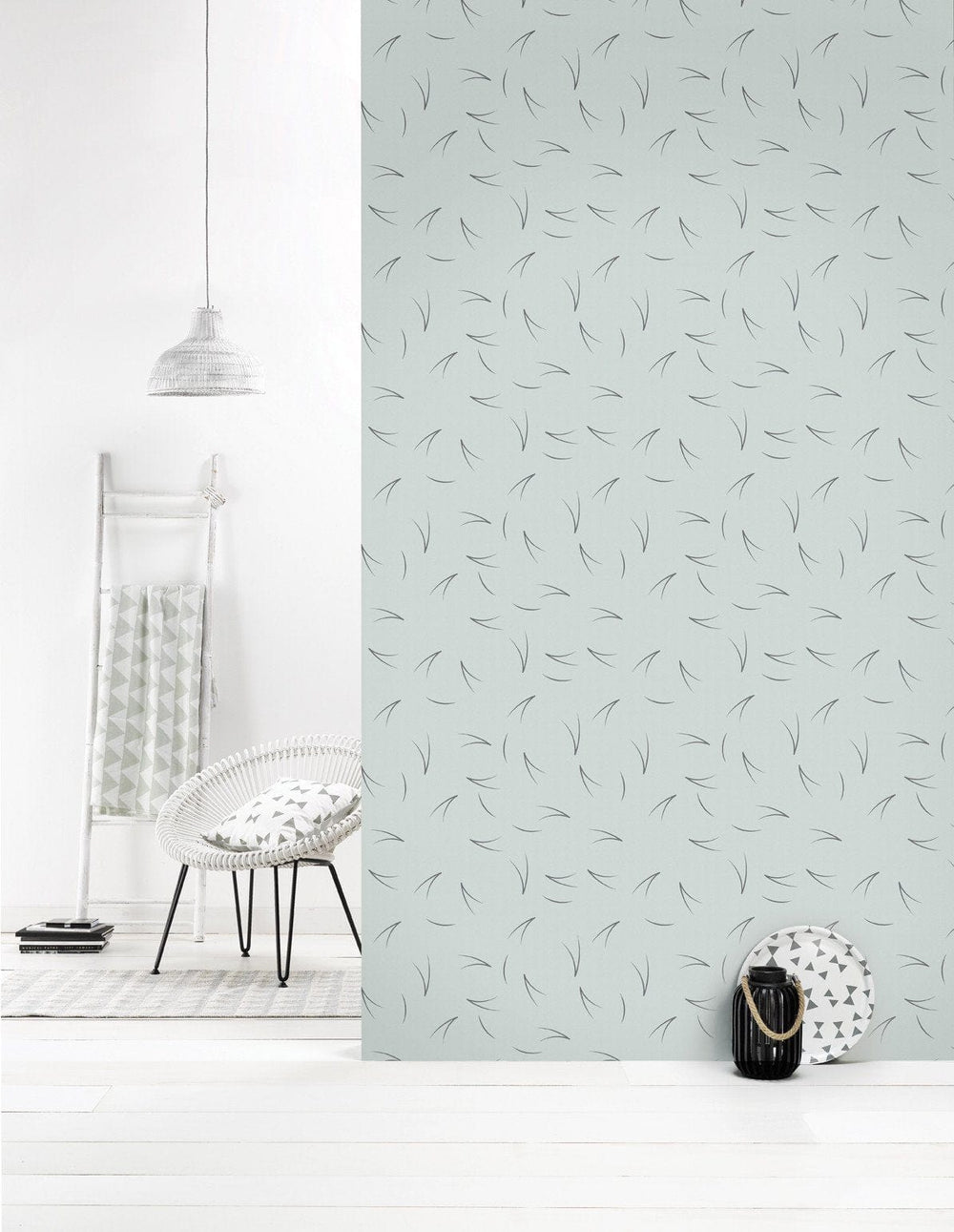 RB117 Behang Pine needle grey - roomblush